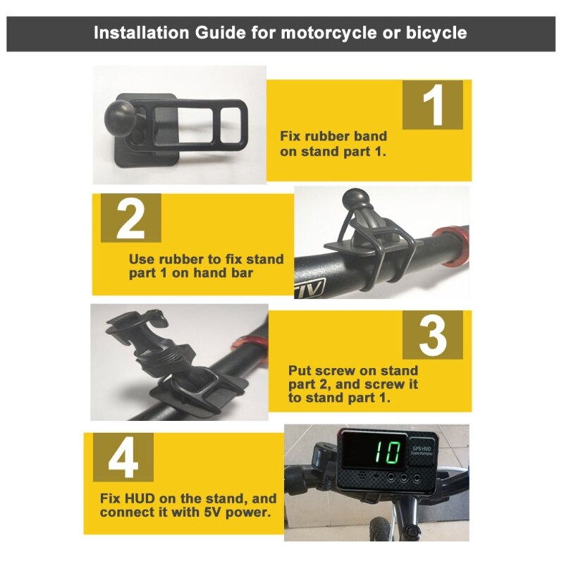 Universal GPS HUD Speedometer Odometer Car Digital Speed Display MPH Over Speed Alarm Car Clock for All Vehicles C60S