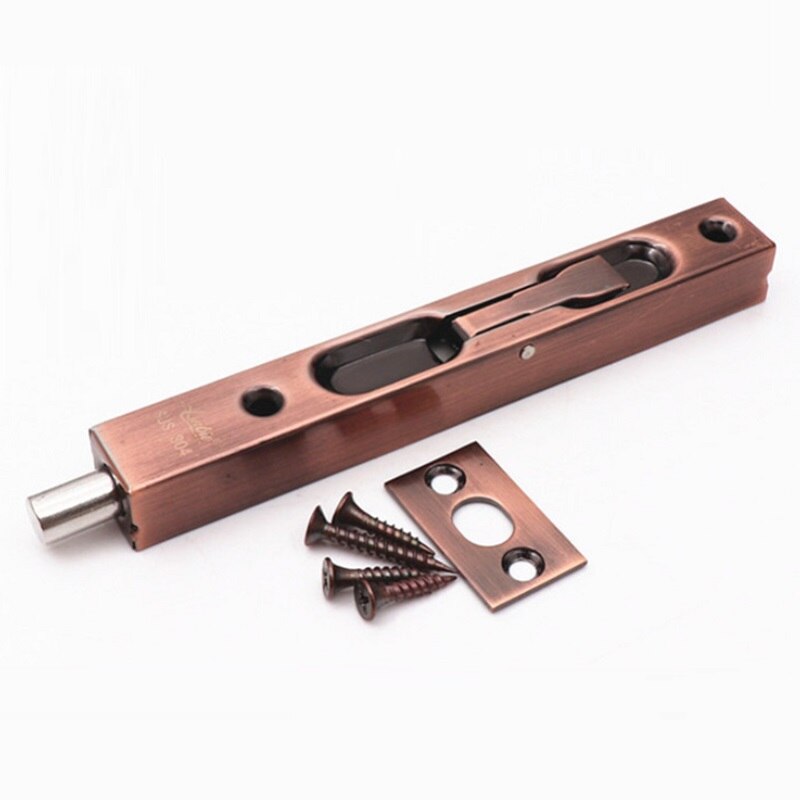 2pcs/lot Stainless Steel Hidden Door Bolt Security Guard Door Latch 6inch 8inch Lock for wooden door