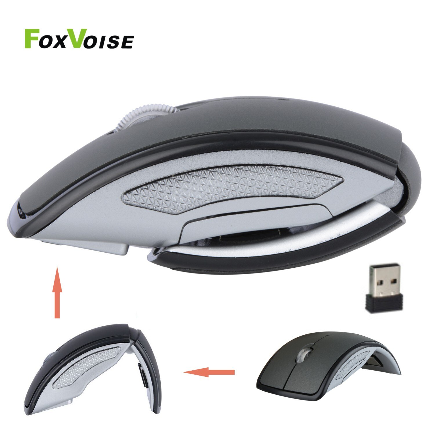 Mini Draadloze Muis Voor Pc Laptop Computer Desktop Usb 2.4Ghz Ergonomische Mause Magic Vouwen Ultra-Dunne Kantoor Gaming gamer Muizen