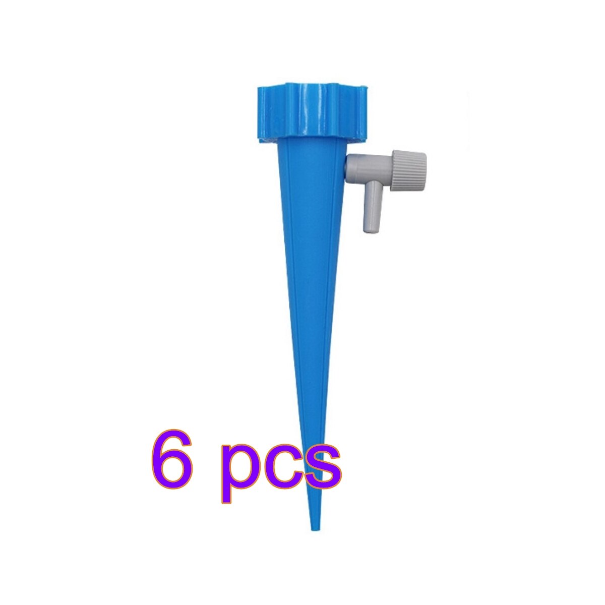 1/6/12PCS Self-Contained Auto Drip Irrigation Watering System Automatic Watering Spike For Plants Flower Indoor Household: Blue 6pcs