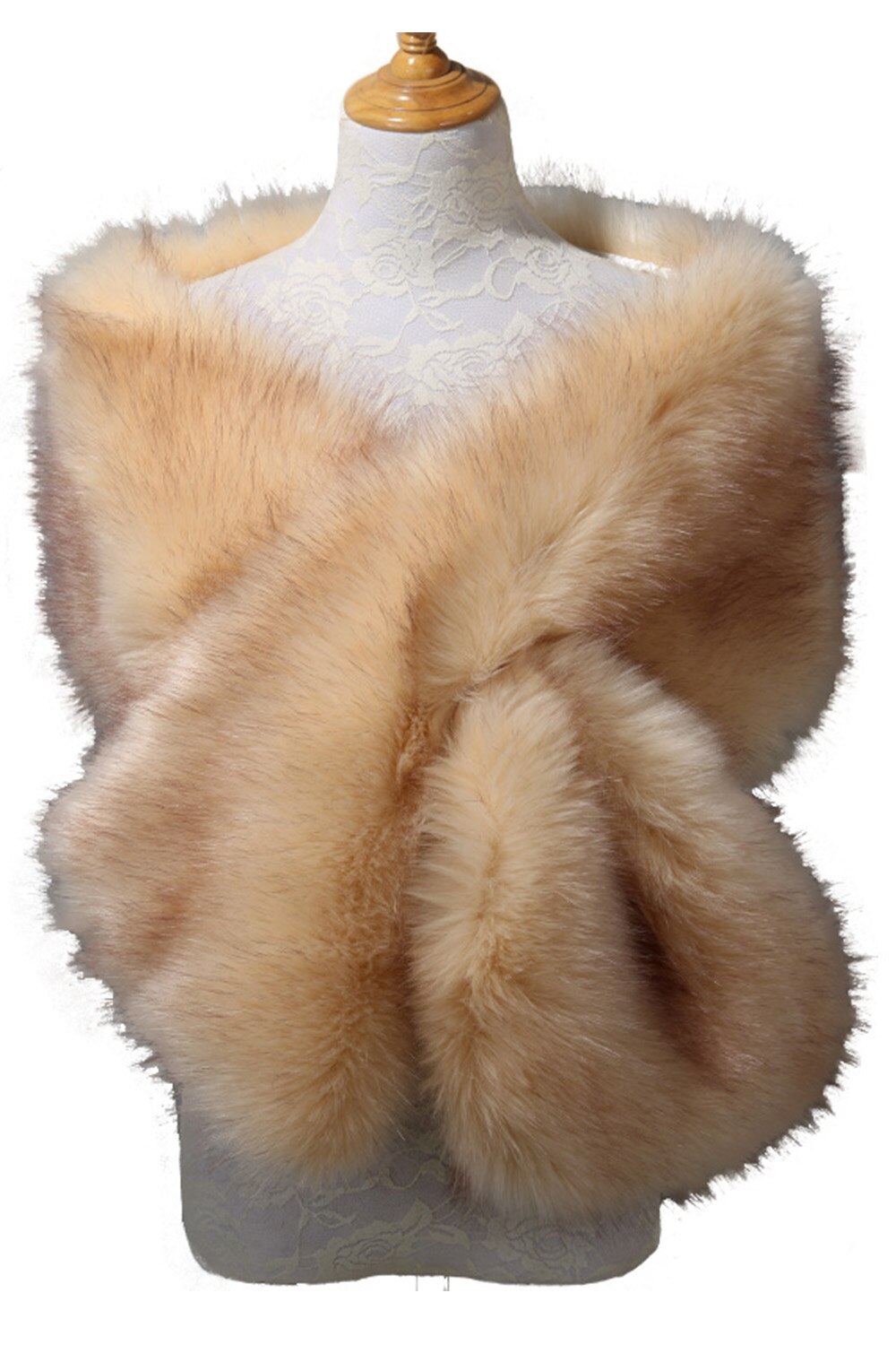 Bont Faux Winter Bolero Vrouwen Bruids Sjaal Bruiloft Cape In Voorraad Mantels Jas Jas Voor Avondfeest: 15