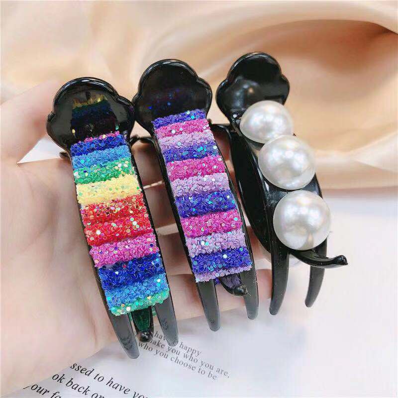 Hair Claw Clip Women Barrettes Acrylic Hairpin Clip Large Ponytail Hair Clip Headdress Colorful Hair Accessories