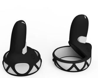 Vr Touch Handvat Grips Siliconen Cover Voor Oculus Quest 2 Beschermhoes Voor Oculus Quest 2 Vr Accessoires: Black