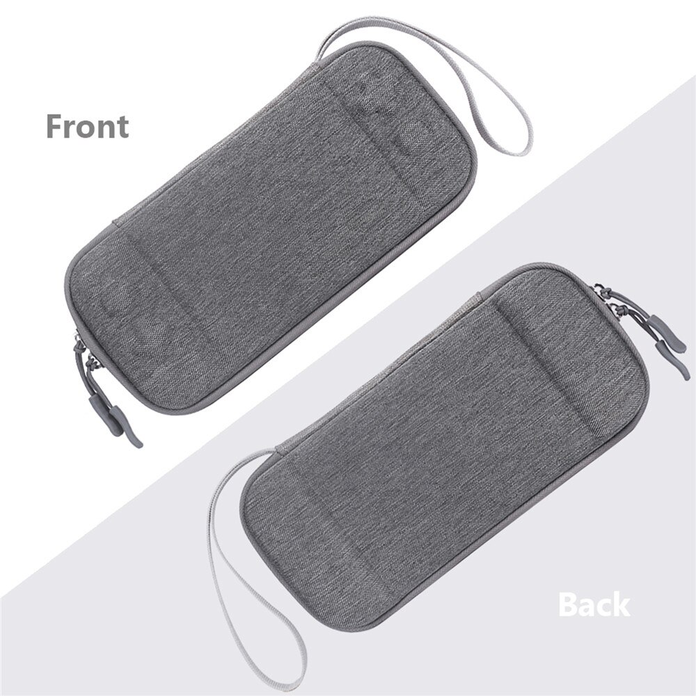 Bolsa de almacenamiento delgada portátil para Nintendo Switch Lite, accesorios para consola, funda protectora de viaje, bolsa a prueba de golpes:  Gray