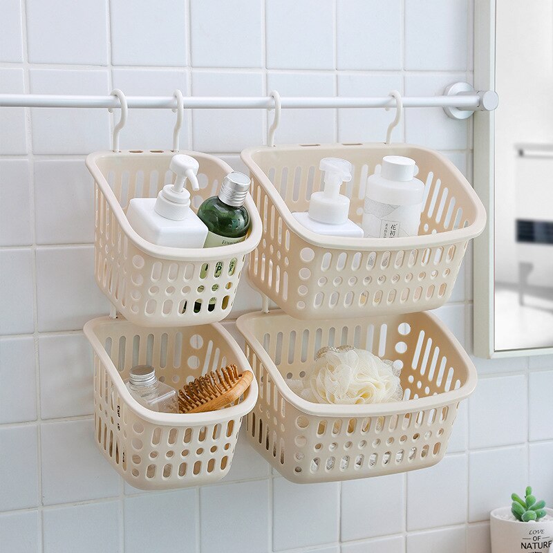 Hanging Storage Basket Bathroom Hanging Basket Toilet Plastic Storage Basket Wall Hanging Storage Basket Plastic Storage Holder