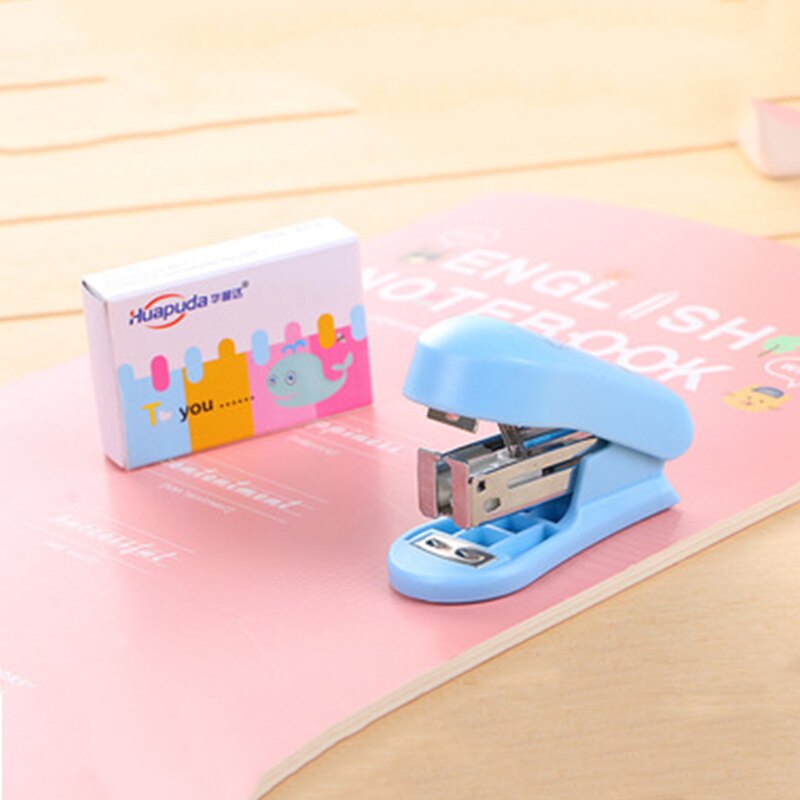 Cute Mini Stapler and Stapler 24/6 Useful Small Stapler Stapler Kit Binding Stationery Tools for Students Manual 353 52g