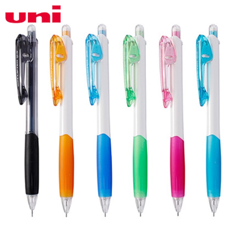 Portalápices mecánico japonés UNI de 0,5mm, M5-118 de lápiz de Color para la escuela, suministros de escritura de oficina, 6 colores disponibles, 1 unidad