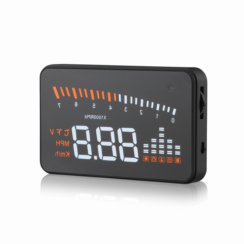 Najnowszy wyświetlacz X5 HUD głowa w górę 3 ''HUD automatyczny prędkościomierz robić samochodu alarm prędkości OBD II OBD2 samochód Centrum projektor szyby OBD skanowanie
