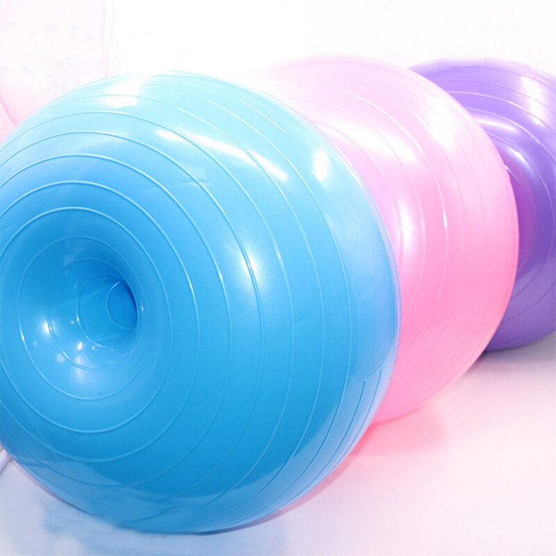 Yoga Ball with Pump Yoga Ball Donut Trainer Body Fitness Crossfit Stretching for Gym Office Home Pilates Balance Yoga Ball