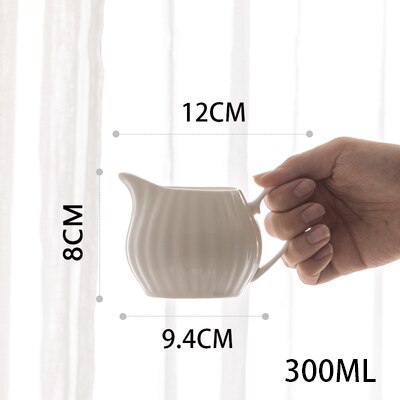 Keramische Beker Cup Koffie Melk Cup Kleine Melk Pot Melk Cup Bloem Opluchting Koffie Gebruiksvoorwerp: Default Title