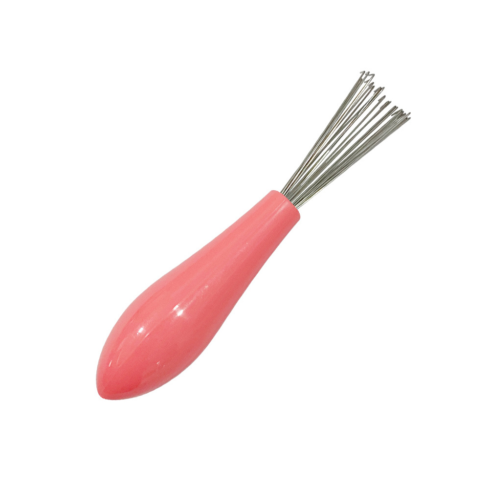 1pcs Hair Brush Cleaner Hairbrush Comb Cleaner for Removing Hair Dust Handle Embeded Comb Cleanup Hook Salon Removing Tool: green