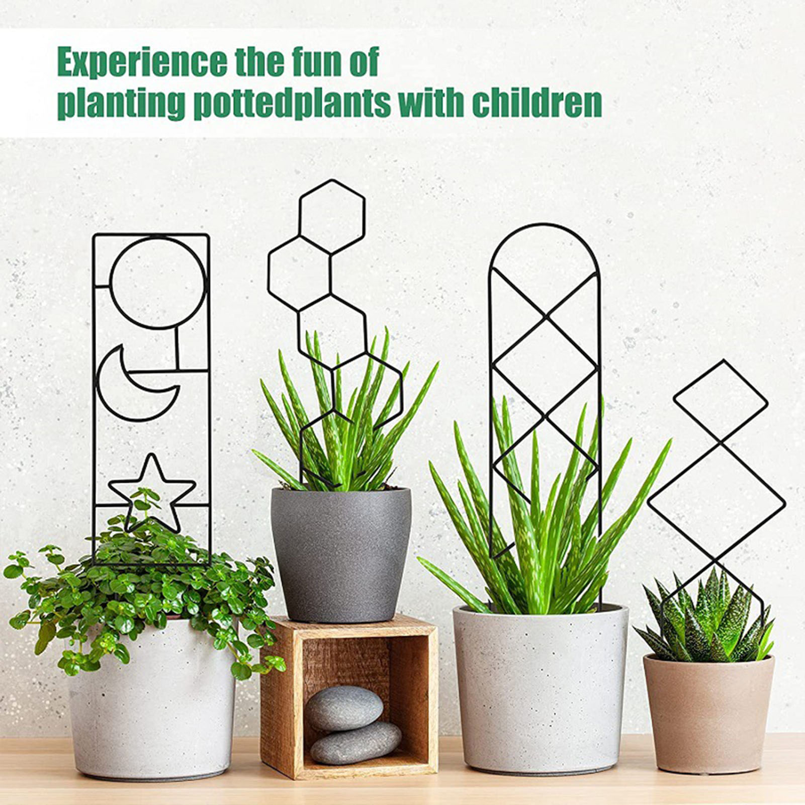Klimplant Trellis Plant Ondersteuning Tuin Staak Stand Klimrek Ijzeren Bloem Trellis Frame Standhouder Tuin Decor