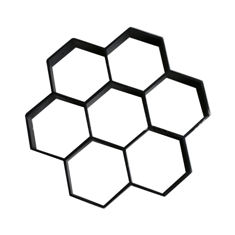 Hexagon DIY Kunststoff Pflaster Beton treten Auffahrt Pflaster Stein Pfad bilden Terrasse Hersteller Schimmel Fertiger Garten Dekor L5Ihr