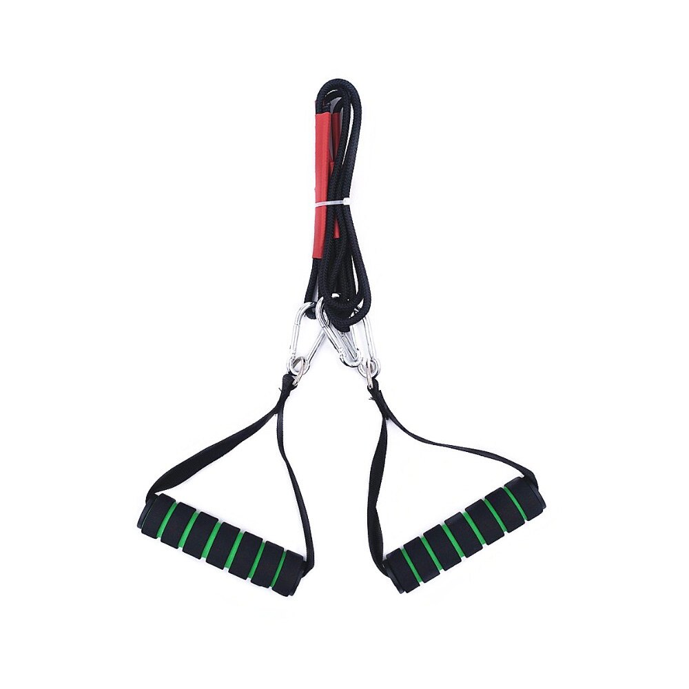 Multifunction Gym Cable Machine Handles Tricep Press Pulldown Attachment with Durable Heavy Double D-Rings Super Strong Webbing: Auburn