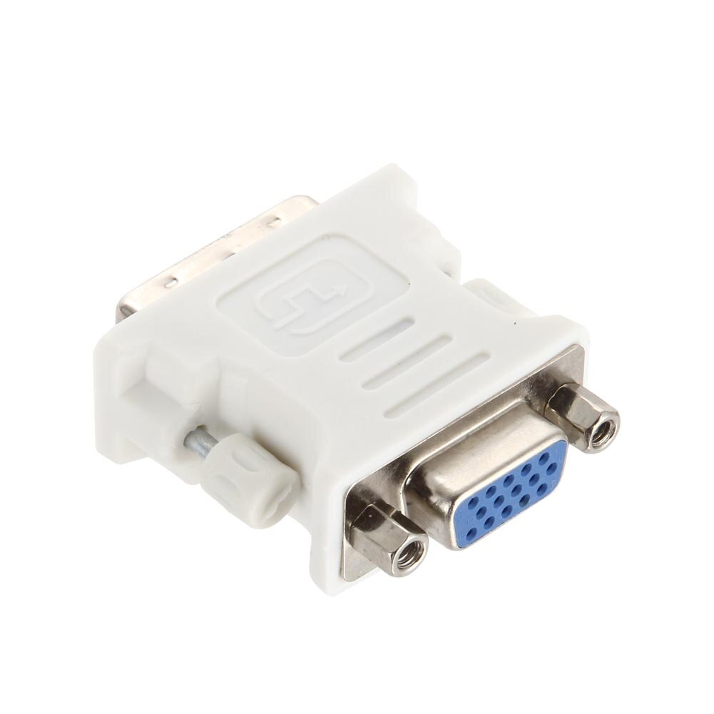 DVI-I Dual Link24+5 Male to HD 15 Pin VGA SVGA Female Video Card Monitor LCD Converter Adapter JHP-Best