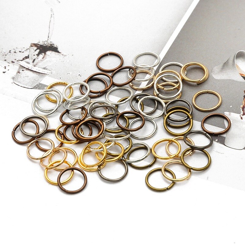 Ensemble de 200 anneaux de cheveux tressés, 0.8x8mm, petite ouverture, perle, Dreadlock, Clip, tresse pour tresses africaines, accessoires décoratifs