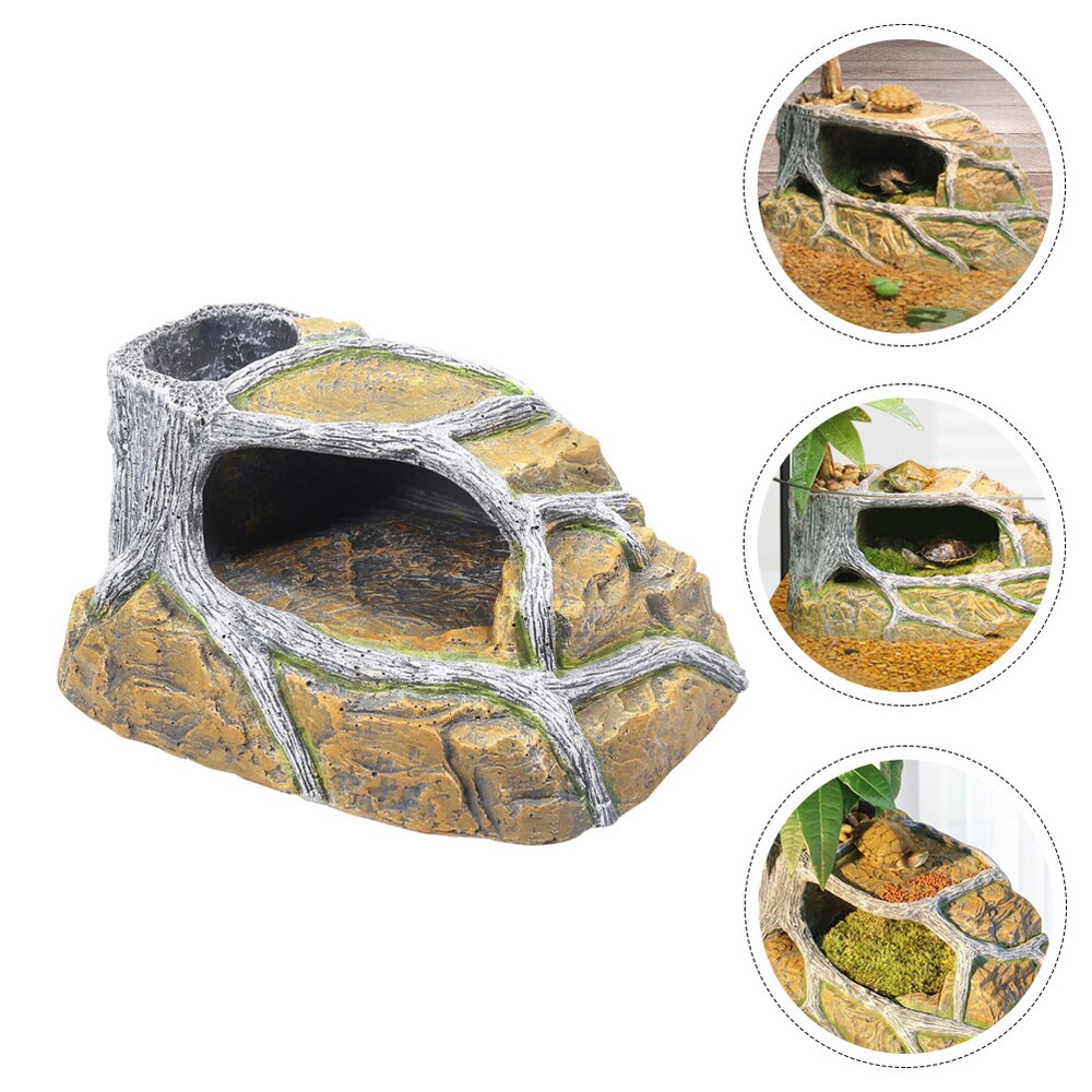 1Pc Aquarium Aquarium Decor Schildpad Klimmen Schildpad Terras Ornament: Default Title