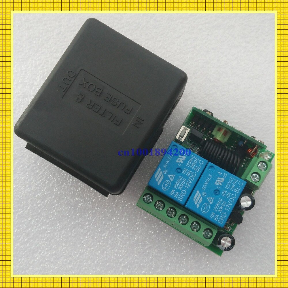 Smart Home Remote Control Switch 2 CH Relay Contact Wireless Switch ASK 2CH Learning Independently RF Receiver NO COM NC 315/433