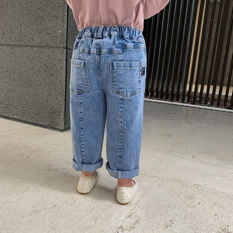 Nuovi Jeans stampati per bambini primavera 2021 per bambini pantaloni in Denim elastico morbido stile coreano pantaloni Casual per bambini