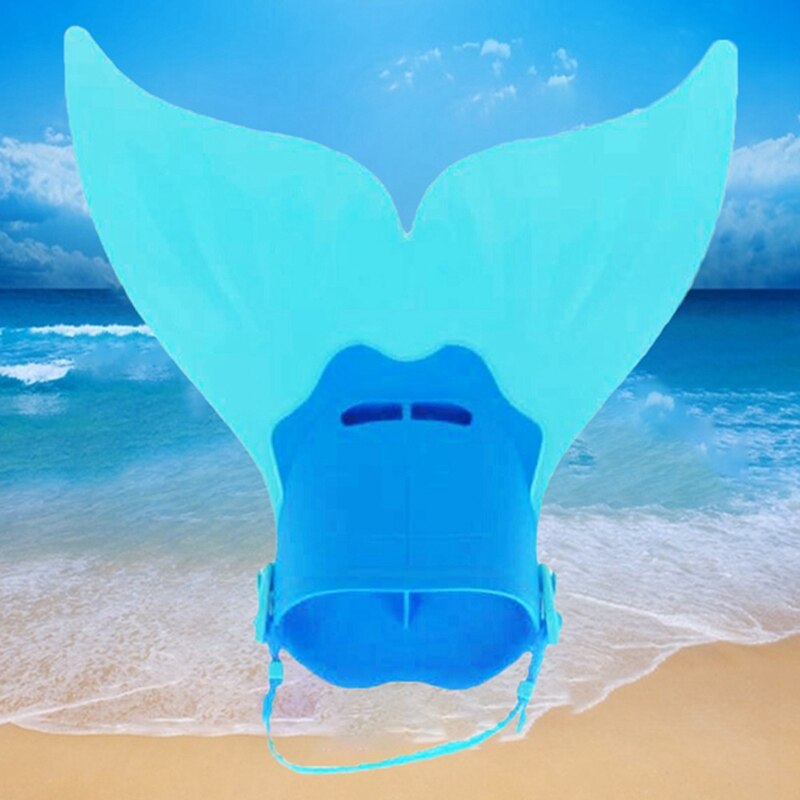 Kids Swimming Fins Training Flipper Mermaid Swim Fin Swimming Foot Flipper Diving Feet Tail For Children Water Sports Training