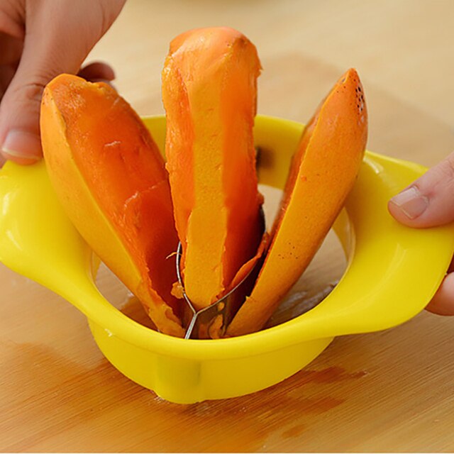 Hjem mango kjernekjerner skjærer kutter pitter mango kjerne gropfjerner vannmelon skreller frukt grønnsak verktøy kjøkken tilbehør: Default Title