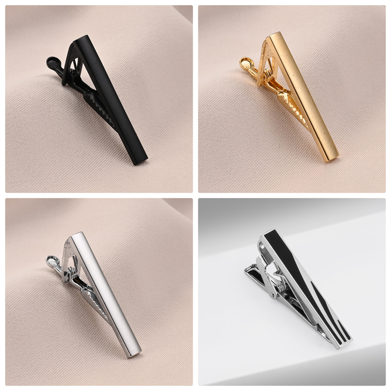 Juego de 8 Uds de pinzas de corbata cortas con caja de , accesorios de pasador de corbata para hombre, gemelos de camisa para hombre, para marido