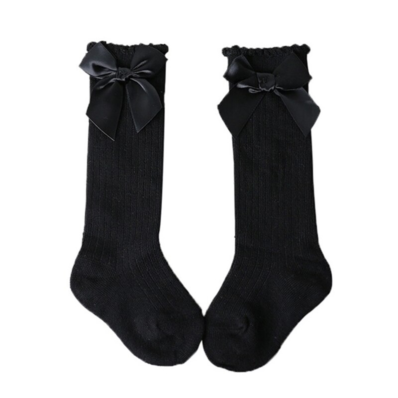 Lässige baumwoll-babysocken, Jahrgang-rüschen-knöchelsocken, hübsche rüschenkanten, süße mädchensocken: Schwarz / L