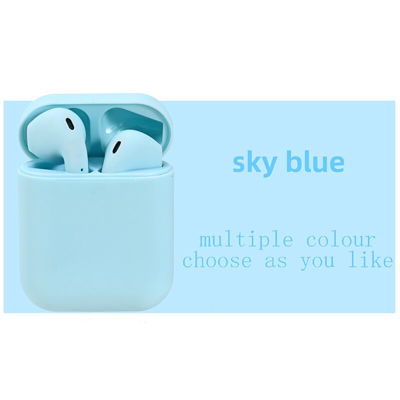 Mini 2 TWS Drahtlose Kopfhörer Bluetooth 5,0 Kopfhörer Ohrhörer Sport in Ohr Headset Freisprecheinrichtung Ohr Knospen für iPhone Xiaomi Samsung: inpods Blau