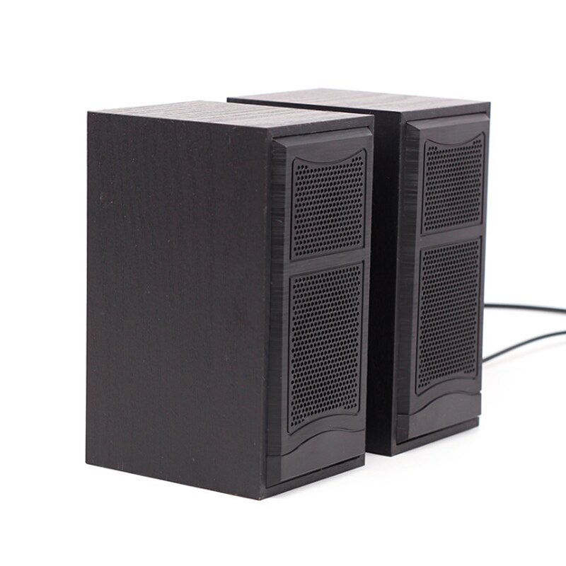 Computer Speakers Usb Bedrade Combinatie Soundbox Super Bass Mini Houten Pc Speaker Stereo Muziekspeler Subwoofer Sound Box