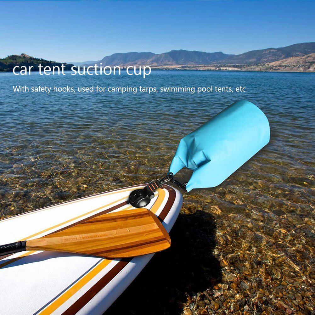 Camping Tarp as Car Side Awning Car Mount Luggage Tarps Tents Anchor Suction Cup Tie Down Anchor with Securing Hooks