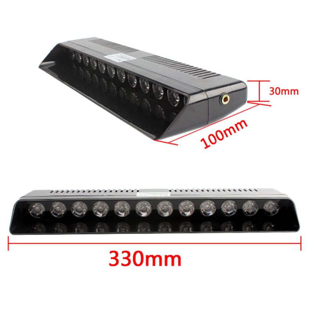 1 Set 12 LED High Intensity Vehicle Emergency Hazard Warning Strobe Flash Light For Dash Deck Grill Windshield Led Car Light