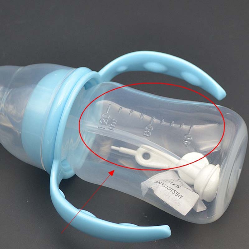 120ml nappflaska pp flaska med handtag standard kaliber amningsflaska bröstmjölksflaska nippel