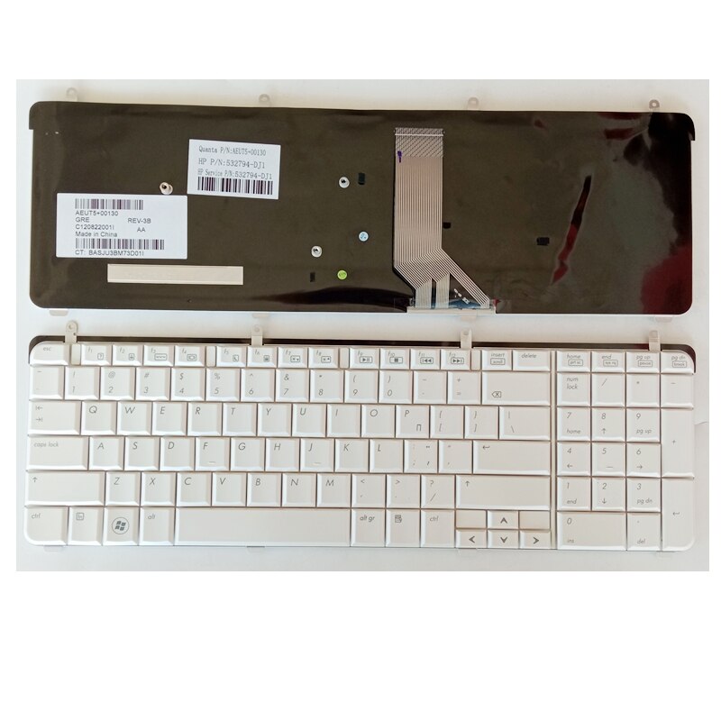 GZEELE English keyboard For HP PAVILION DV7-2000 DV7-2100 DV7-2200 DV7-3000 DV7-3100 dv7t-3000 UK Laptop keyboard