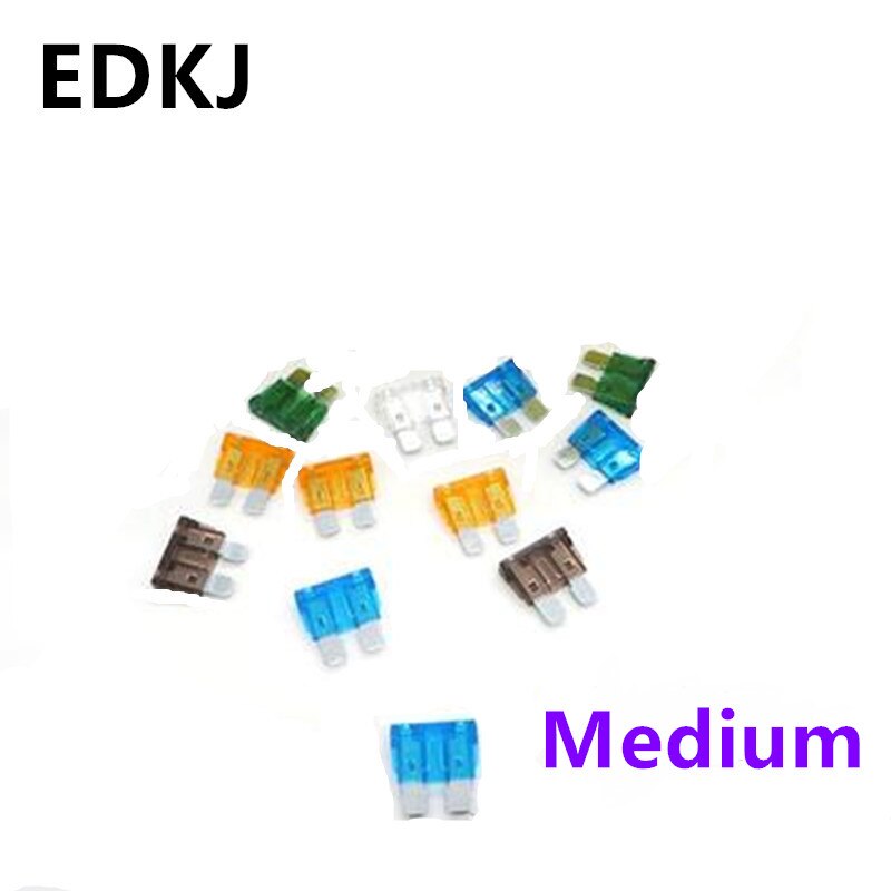 10pcs blade auto fuse mini medium fusible insert 5A 10A 15A 20A 25A 30A 35A 40Ablade fuse automobile fuse