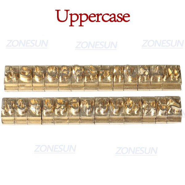 ZONESUN 5/7/10cm T-slot Alphabet Numbers Symbol Leather Stamping Cold Press Tool Brand Iron Custom Initial Mould Embossing Mold: Uppercase