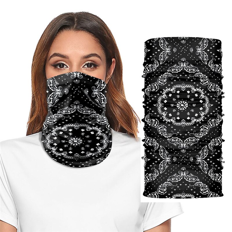 NADANBAO-écharpe Mandala, cagoule à Camouflage, Tube varié, bandeau serre-tête couvre-tête de bicyclette, Snowboard, couverture faciale: Style 2