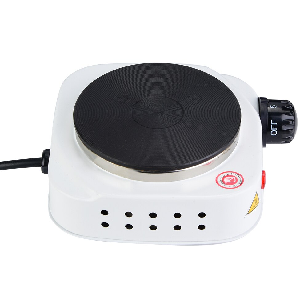 Mini Portable 500W Electric Mini Stove Plate Cooking Plate Multifunctional Kitchen Home Heater (US Plug 110V)