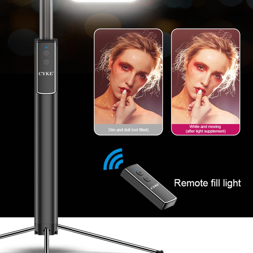 Handheld Versteckte Bluetooth Stativ 3 in 1 Selfie Stock w/Schönheit licht Erweiterbar Selfie-Timer Füllen Licht für iPhone Samsung Telefon