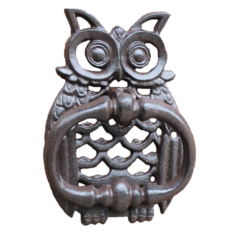 Retro Uil Gietijzeren Europese Animal Villa Thuis Deurklopper Hardware Muur Decoratie