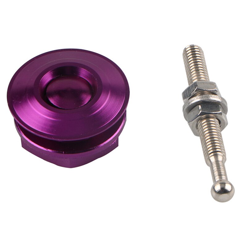 Yolu Universele Quick Release Klink Bumper Lock Clip Aluminiumlegering Auto Hood Pins Lock Clip Kit Voor Auto Bumper kap: Paars