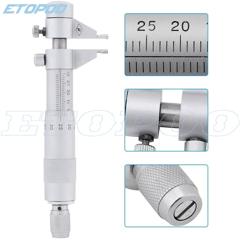 Mikrometr wewnętrzny 5-30/25-50/50-75/75-100mm/100-125mm/125-150mm/150-175mm mikrometry metryczne z węglików spiekanych