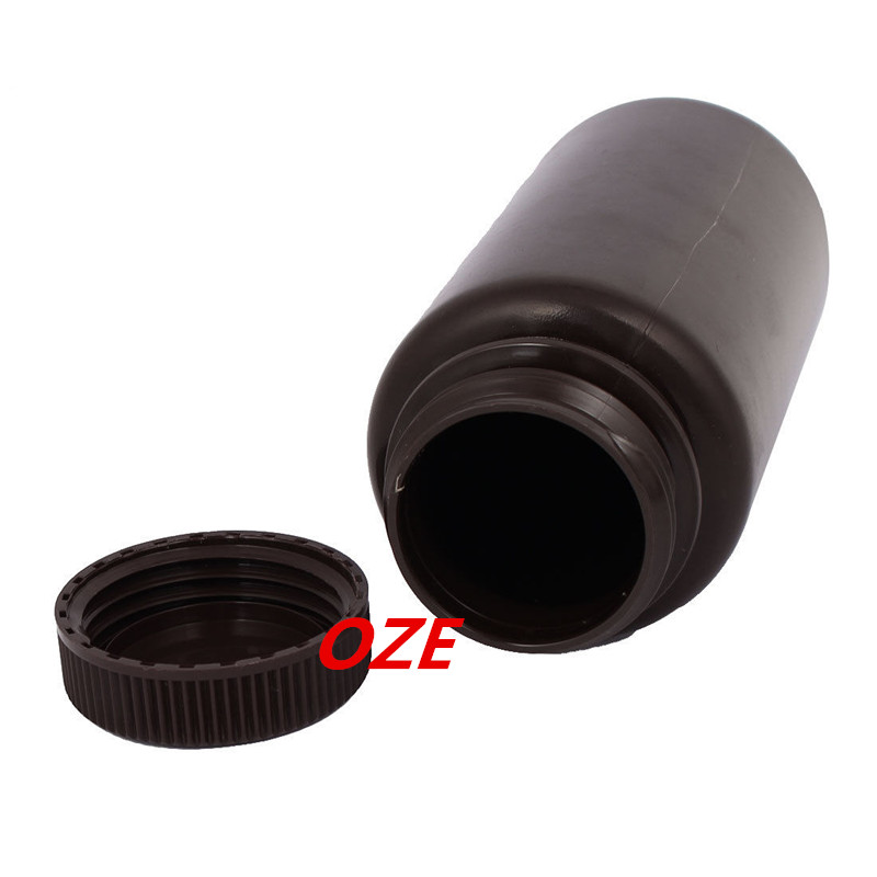 1PCS 60ml Plastic Wide Mouth Chemical Laboratory Reagent Bottle Sample Bottle Brown