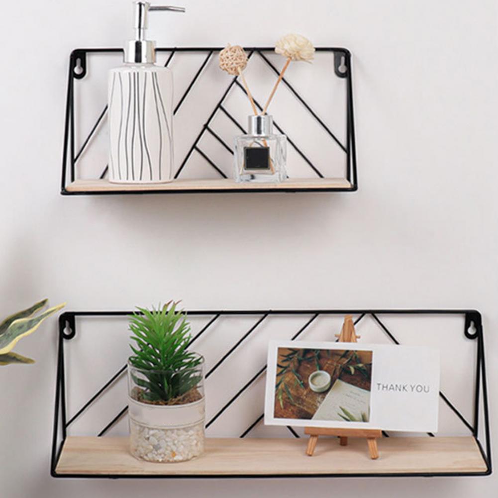 Decorative Shelves Modern Style Entryway Shelf Wall Mount Load Bearing Simple Decorative Wall Hanging Shelf Home Storage Rack