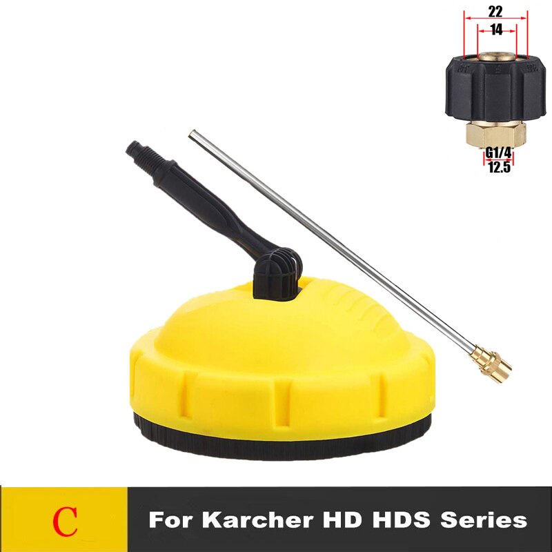 Spazzola per pavimenti con pulizia a spruzzo rotante per idropulitrice ROUE per Karcher/Nilfisk/Elitech/Lavor.: C