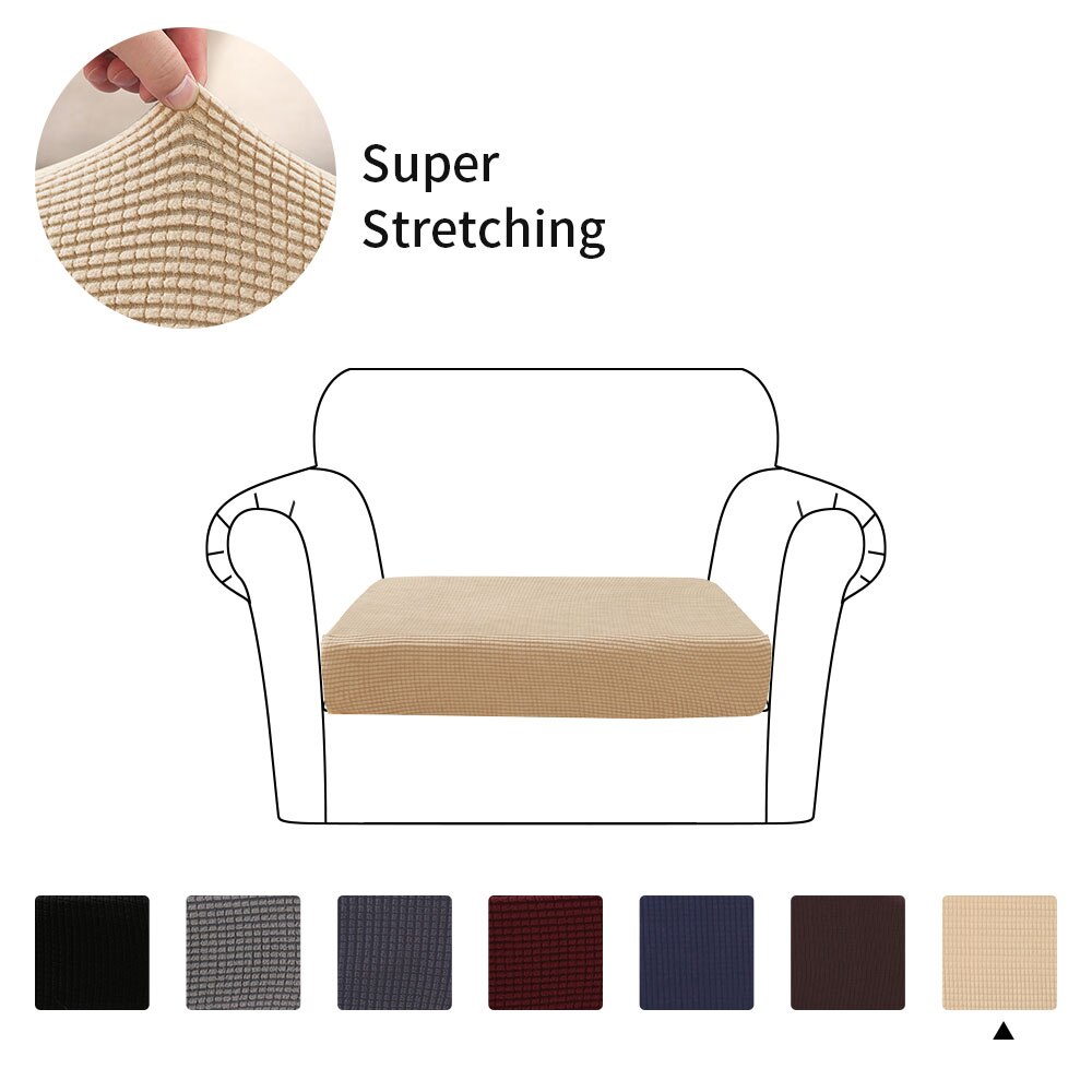 Sofa pudebetræk elastisk beskytter vaskbart sofabetræk slipbetræk dekoration: Azurblå