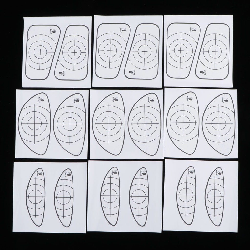 9 Sheet of Golf Impact Labels for Irons and Woods - Golf Swing Training Equipment