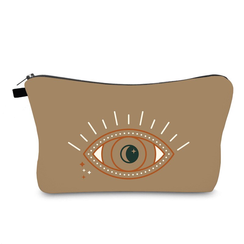 FUDEAM Turkish Blue Evil Eye Portable Women Travel Storage Bag Toiletry Organize Cosmetic Bag Waterproof Female Lucky MakeUp Bag: 7