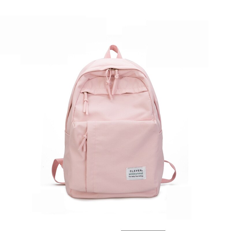 Tiener Schooltassen Voor Meisjes Rugzak Vrouwen Schooltas Grote Waterdichte Nylon Student Boek Tas Grote Blauwe Satchel Schooltas: Roze