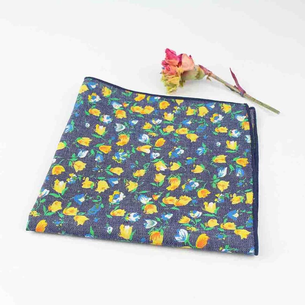 27cm schick Blumen- Gedruckt rege Weiche Taschentuch 100% Baumwolle Frauen &Ampere; Männer Taschentuch Hochzeit Tasche Platz Erwachsenen Zubehör: 9
