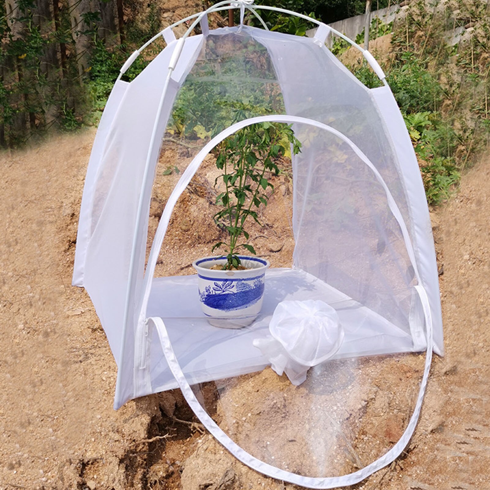 Mini serre multifonctionnel plante isolation hangar insecte-preuve tente insecte Cage intérieur et extérieur # W0